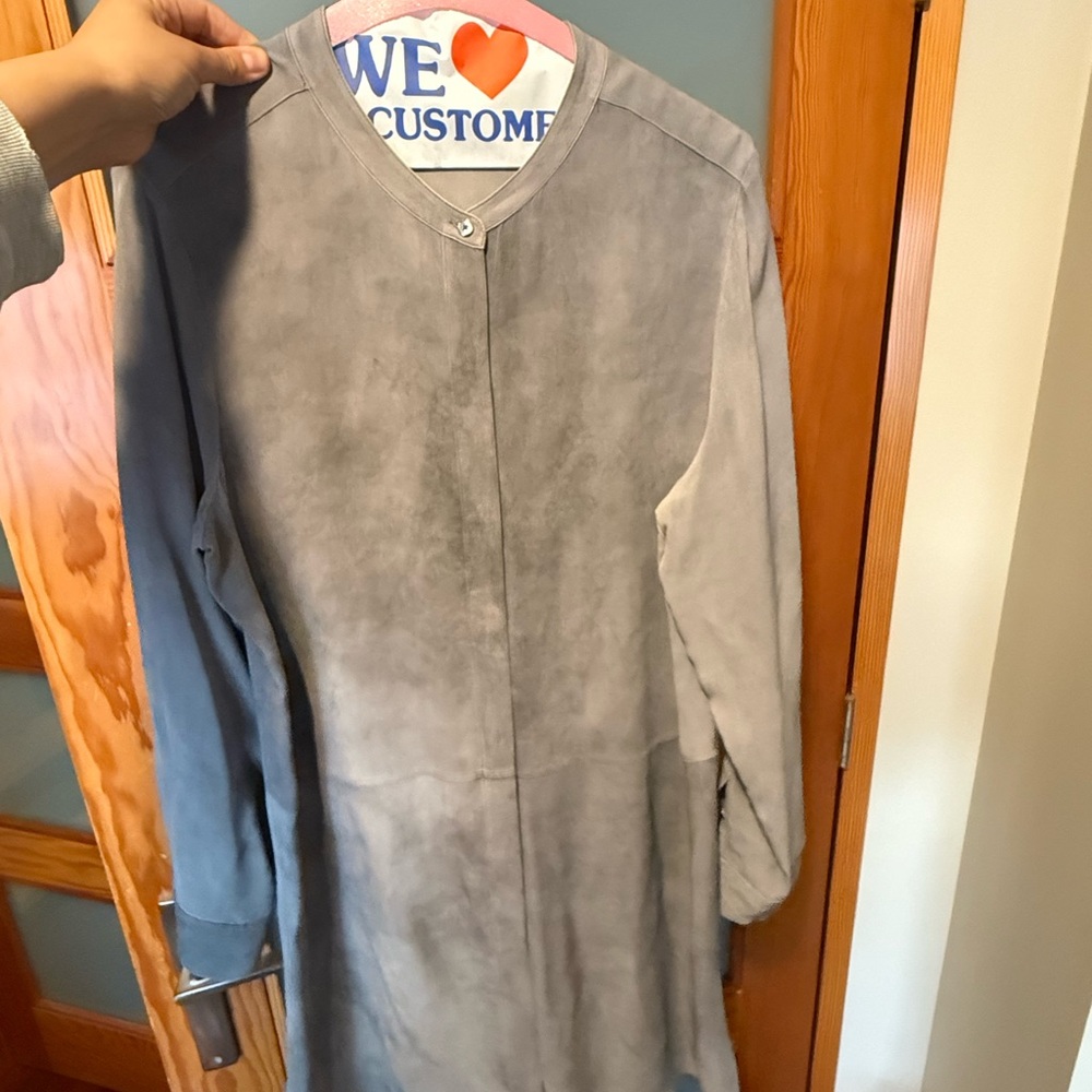 Wilfred Two-Tone Gray Long Sleeve Dress